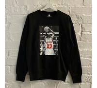 Actual Fact Michael Jordan Basket Nero Girocollo Felpa Maglione