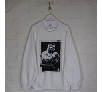 Actual Fact Mike Tyson Plan Boxe Bianco Premium Girocollo Felpa Maglione