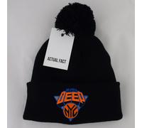 Actual Fact Mobb Deep Nyc Knicks Hip Hop Roll-Up Nero con Pon Pom Berretto