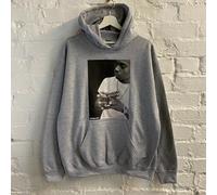 Actual Fact Nas B&w Grigio Felpa con Cappuccio