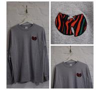 Actual Fact Wu X Midnight Predoni Tribale Quest Grigio Erica Manica Lunga Maglia