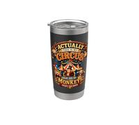 Actually This is My Circus These are Monkeys Funny Daying Bicchiere termico in acciaio inox doppia parete
