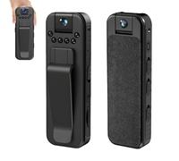 Actualous Body Camera, HD 1080p Rechargeable Mini Body Camera with Night Vison&Rotating Lens, Mini photographic equipment with Audio and Video Recording (WIFI)