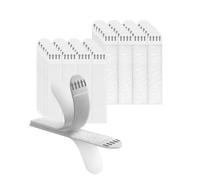 Acual Strisce Adesive Appendi per Quadri Muro, 48 Pezzi(24 Coppie) XL Ganci per Quadri Autoadesivi Forti, Rimovibili Senza Residui, per Cornici, Poster, Specchi e Decorazioni, Bianco, 19x92mm