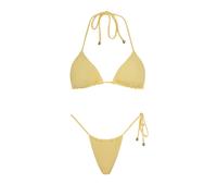 Acuarela Brand Bikini 'Rio Triangle Bikini Set' giallo pastello Donna - Abbigliamento - Moda mare - Bikini - Completi bikini - Coppe grandi Acuarela Brand M