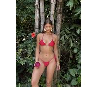 Acuarela Brand Bikini 'Rio Triangle Bikini Set' magenta Donna - Abbigliamento - Moda mare - Bikini - Completi bikini - Coppe grandi Acuarela Brand M