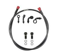 ACUGRPL Tubo flessibile universale M10 in acciaio per freno e frizione idraulica per moto, adatto per moto da cross, ATV, ciclomotore, scooter, Cub Manicotto leva freno(130cm)