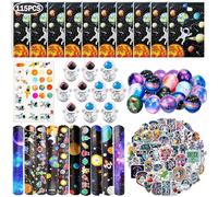 Acuiwer 115 bomboniere spaziali per bambini, decorazioni per feste di compleanno a tema astronauta, regali per feste di compleanno con pianeta galassia, forniture per feste di compleanno