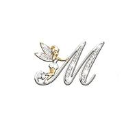 ACULIP Spilla da donna di lusso a forma di angelo elfo inglese A-Z, spilla a forma di lettera con strass in metallo lucido per ragazze da donna spilla da bavero per colletto sciarpa vestiti spilla