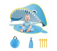 Acunny all'aperto per bambini, da gioco - Cartoon Beach ombra baldacchino | Protezione UV impermeabile con piccola piscina integrata, parasole pieghevole portatile per la pesca in