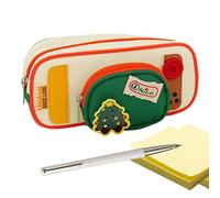Acunny Astuccio scolastico - sacchetto di cartone animato portaoggetti per matite | Organizzatore di forniture con portapenne estetico per scuola universitaria ragazze ragazzi