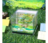 Acunny Calendario 3D 2026, scultura in carta, motivo fiume naturale, con note a strappo, per casa, scuola, ufficio