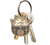 Acunny Ciondolo Gatto Per Donna | Portafortuna Charm Con Ciondolo | Gioiello Da Collo Per Collezionisti Ricerca Spirituale | Serata Festa Danza Zaino Valigia Passanti Zip Capodanno Cinese