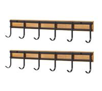 Acunny Gancio Per Cucina,Portaposate Set di 2 - Organizzatore A Parete Con 6 Ganci Per Cucina Bagno Camera Da Letto Porta Dingresso Appartamento E Fattoria