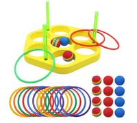 Acunny Gioco di anelli da piscina, palline galleggianti in schiuma per bambini, per sport acquatici, giocattolo da nuoto in schiuma con forma triangolare per la promozione del motore durante gli sport