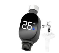 Acunny Misuratore di temperatura per doccia, misuratore di temperatura per doccia, display digitale a LED, misurazione della temperatura istantanea per bagno - termostato da bagno impermeabile