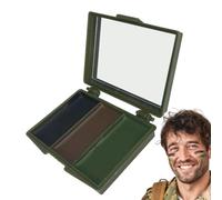 Acunny Olio mimetico per il viso,Trucco con olio mimetico per il viso - Dissimulazione mimetica compatta,Pittura del corpo del viso mimetico a lunga durata con specchio,