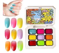 Acunny per Smalto Gel per Unghie | Smalto per Unghie a Lunga Durata in Multi Colore per Estetiste e Appassionate - Manicure Effetto Sfumato Seta per Appuntamenti Viaggi Casa