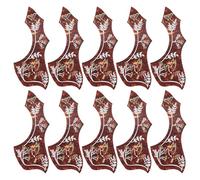 Acunny Piccato battuta, bacino di chitarra,10 pezzi PVC CHITARTA ACUSTIC CHIED CHECT - Forniture di strumenti musicali anti-scratch per donne, uomini, adulti