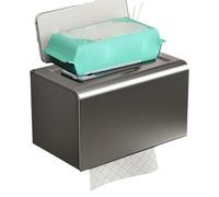 Acunny Porta carta igienica per bagno, moderno porta carta igienica, senza fori, con supporto per cellulare e scatola dispenser per montaggio a parete