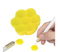 Acunny Porta-colla per ciglia | 100 x prugne a forma di fiore di prugna, supporto adesivo portatile, strumento Auxiliary per viaggi a casa
