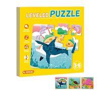 Acunny Puzzle per bambini, puzzle per bambini, puzzle magnetici per bambini, apprendimento magnetico personale educativo attività prescolari animali gioco per bambini