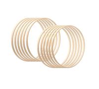 Acunny Set di Anelli per acchiappasogni, in Legno di, Ghirlanda di Fiori macramè Craft Hoop Floreale, Set di Anelli in per Matrimonio
