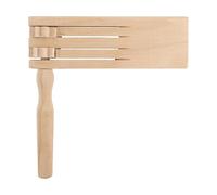 Acunny Tavola a cricchetto, per feste, sonaglio in legno, tornitura con suono musicale, sonaglio tradizionale messicano per balli nuziali e giochi sonori animati