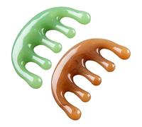 Acupoint Massaggio Pettine a cinque denti Meridiano Massaggio Pettine Rilassante Cuoio Capelluto Testa Circolazione Sangue Meridian K9U9 Massaggiatore