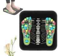 Acupressure Foot Mat, Reflexology Walk Stone Road Massage Pad, Foldable Pressure-Point Foot & Arch Mat for Pain Relief & Circulation, Yoga & Recovery Tool (S)