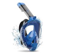 ACURE Maschera Integrale da Snorkeling per Adulti, SN04 180° Maschera Subacquea con Supporto per Fotocamera Staccabile, Sistema di Respirazione Migliorato, Anti-Appannamento & Anti-perdite