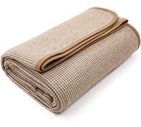 ACUSHLA Coperta di lana merino, Coperta Lavorata a Maglia Disegno Nordic Coperta divano Ideale per Esterni, Campeggio, Divano Letto, Viaggi- Coperta in Lana Super Morbida 160 x 200 cm