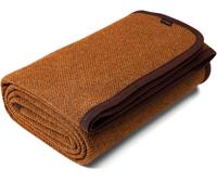 ACUSHLA Coperta in lana merino 160 x 200 cm, grande super morbida, coperta per divano, coperta da soggiorno, calda all'uncinetto (Pumpkin, 160 x 200)