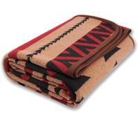 ACUSHLA Coperta in Lana Merino 160 x 220 cm, Morbida e Calda, Ideale per Divano e Letto, Marrone Fiamma