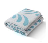 ACUSHLA Coperta in lana merino, morbida, calda, lavabile, per letto, divano, auto, picnic, viaggi, per tutte le stagioni, (160 x 200 cm, blu foresta)
