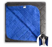 ACUSHLA Coperta in pile impermeabile, coperta da campeggio per tempo freddo, all'aperto, spiaggia, picnic, stadio, calcio, auto, isolata, antivento, resistente alla sabbia e lavabile in lavatrice, 145