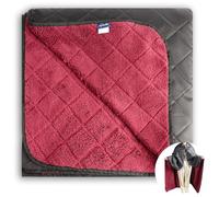 ACUSHLA Coperta in pile impermeabile, coperta da campeggio per tempo freddo, all'aperto, spiaggia, picnic, stadio, calcio, auto, isolata, antivento, resistente alla sabbia e lavabile in lavatrice, 145