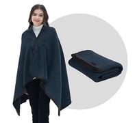 ACUSHLA Coperta portatile in lana merino, calda coperta per TV (lana), regalo di compleanno per uomini e donne (160 x 100 cm, grigio)