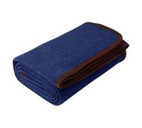 ACUSHLA Lana merino Coperta calda coperta da campeggio, 160 x 200 cm (lana), militare (blu navy)