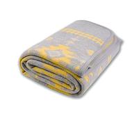 ACUSHLA Merino Wool Blanket - Warm Thick Washable Large Bed Couch Outdoor Camping Throw Blanket All Seasons 79X63, Myers Light Grey