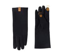 ACUSHLA Sottoguanti in 100% lana merino, touchscreen leggero, strato di base per sci, per uomo e donna, corsa invernale, escursionismo, ciclismo, pesca, 290 g/m², nero, S