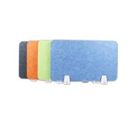 Acustica con morsetto antirumore, colore verde, 60 x 40 cm, ideale per aule e biblioteche, migliora la privacy e la concentrazione negli spazi di lavoro