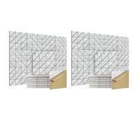 Acustici Autoadesivi, 24 Pezzi 12X12X0,4 Pollici Fonoassorbenti, Decorativi Insonorizzati C