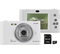 Acuvar Fotocamera digitale 4K 50 MP, autofocus per bambini, con doppia lente anteriore e posteriore, scheda da 32 GB, zoom digitale 8x, videocamera compatta da viaggio, ideale come regalo per bambini