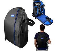 Acuvar - Zaino professionale per fotocamera DSLR con copertura antipioggia per Canon, Nikon, Sony, Olympus, Samsung, Panasonic, Pentax