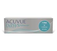 ACUVUE OASYS 1-Day con tecnologia HydraLuxe, Lenti a contatto giornaliere; Visione chiara e nitida e comfort elevato; Protezione UV;-9.00 diottrie; BC 9.0; DIA 14.30; 30 lenti