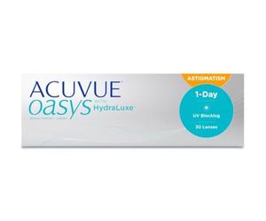 ACUVUE OASYS 1-Day per astigmatismo; Lenti a contatto giornaliere; visione chiara e stabile per tutto il giorno,comfort elevato;+2.75 diottrie; Cilindro -1.25 ; Asse 80 ; BC 8.5; DIA 14.30; 30 lenti