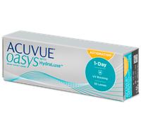 ACUVUE Oasys 1-Day HydraLuxe - Lenti a contatto per astigmatismo -7.50 Cil -1.25 Asse 20 30 lenti