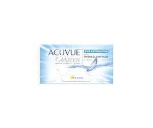 Acuvue OASYS for ASTIGMATISM con tecnologia HYDRACLEAR PLUS - Lenti a contatto quindicinali -protezione UV,-9.00 diottrie, Cilindro -2.75, Asse 20, BC 8.6, DIA 14.50, 6 lenti