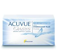 ACUVUE® OASYS for ASTIGMATISM con tecnología HYDRACLEAR® PLUS - Lenti Quindicinali -protezione UV - 12 lenti